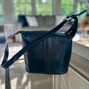 Vintage Coach Mini Soho Bucket 4148 black leather made in Costa Rica